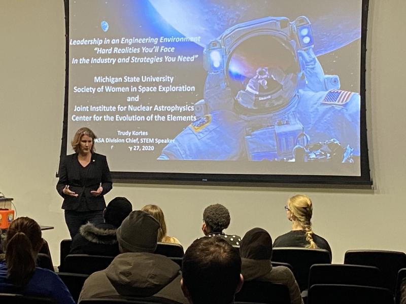 NASA’s Trudy Kortes delivers talk on leadership in STEM at MSU