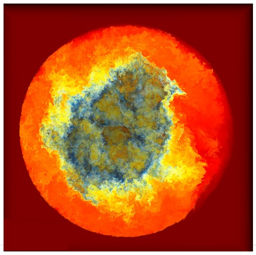 3D hydrodynamic simulation