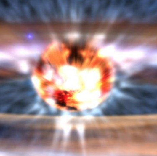 Artist’s depiction of a super burst.