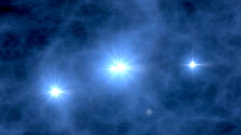 Artist's impression of first generation stars